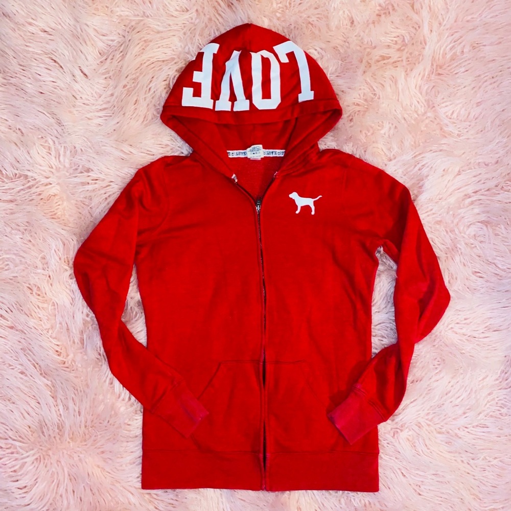 PINK! By Victoria’s Secret Red Hoodie!